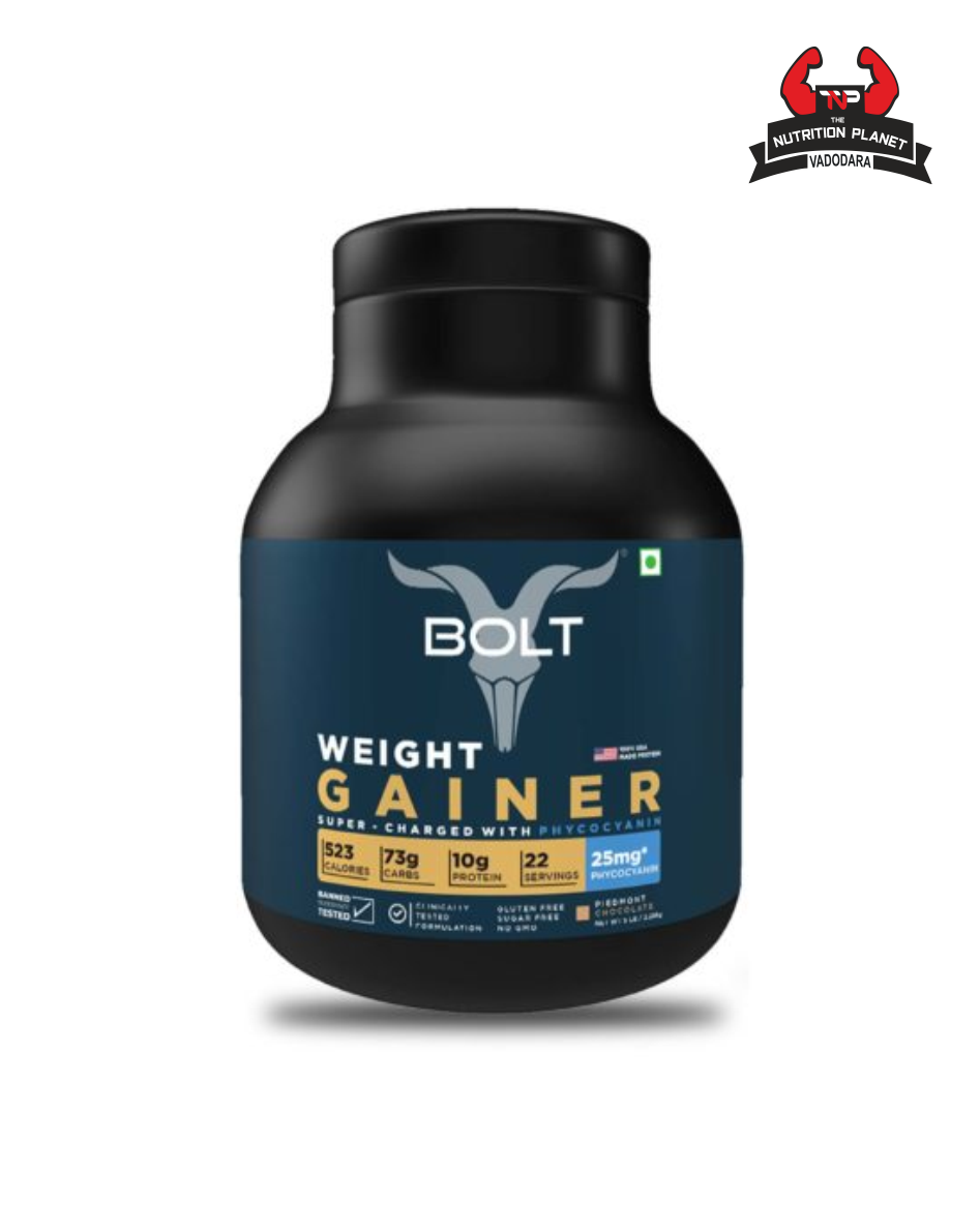 BOLT Nutra WEIGHT GAINER SUPER-CHARGED WITH PHYCOCYANIN