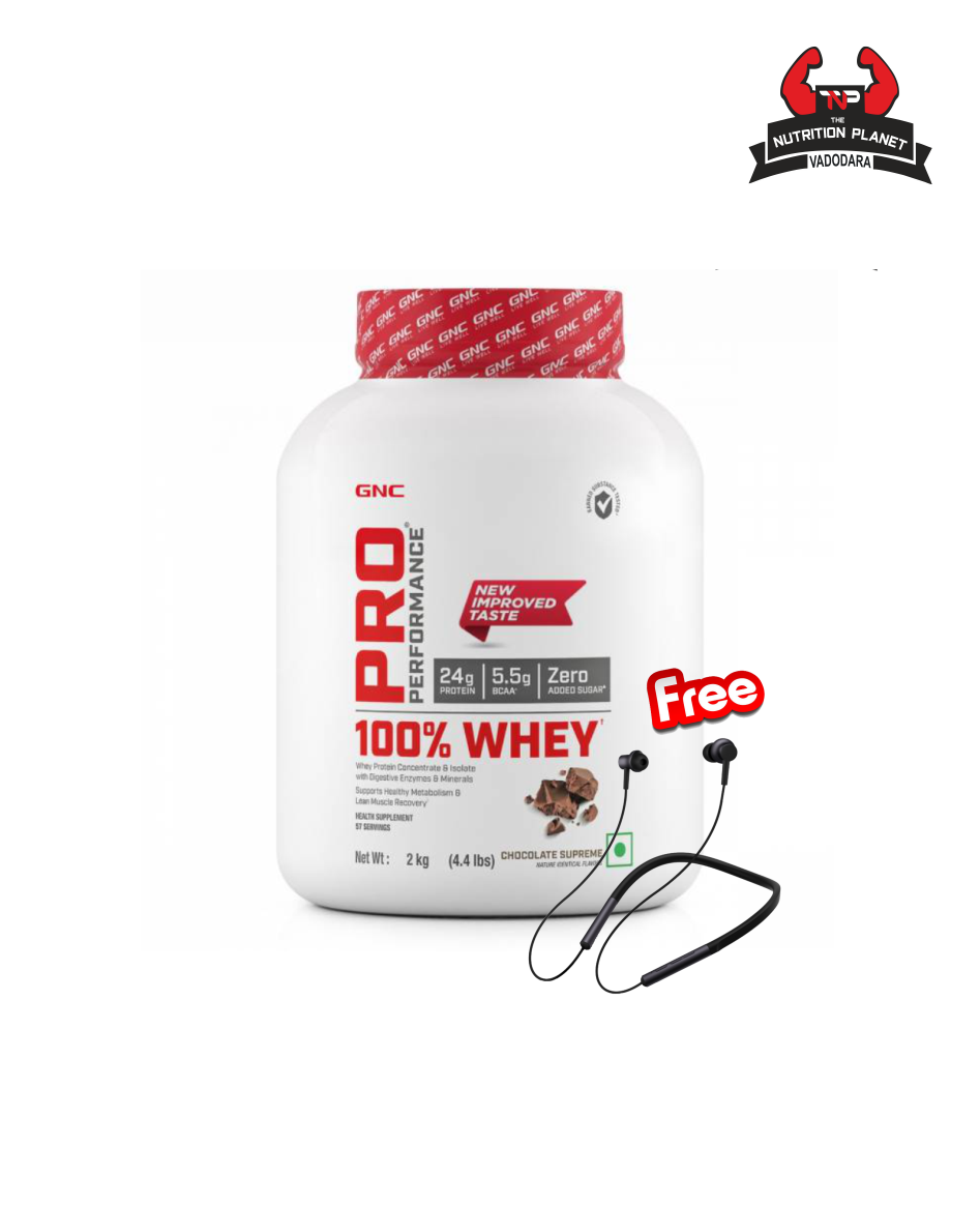 GNC Pro Performance 100% Whey Protein - 4.4 lbs, 2 kg  with Official Authentic  Tag